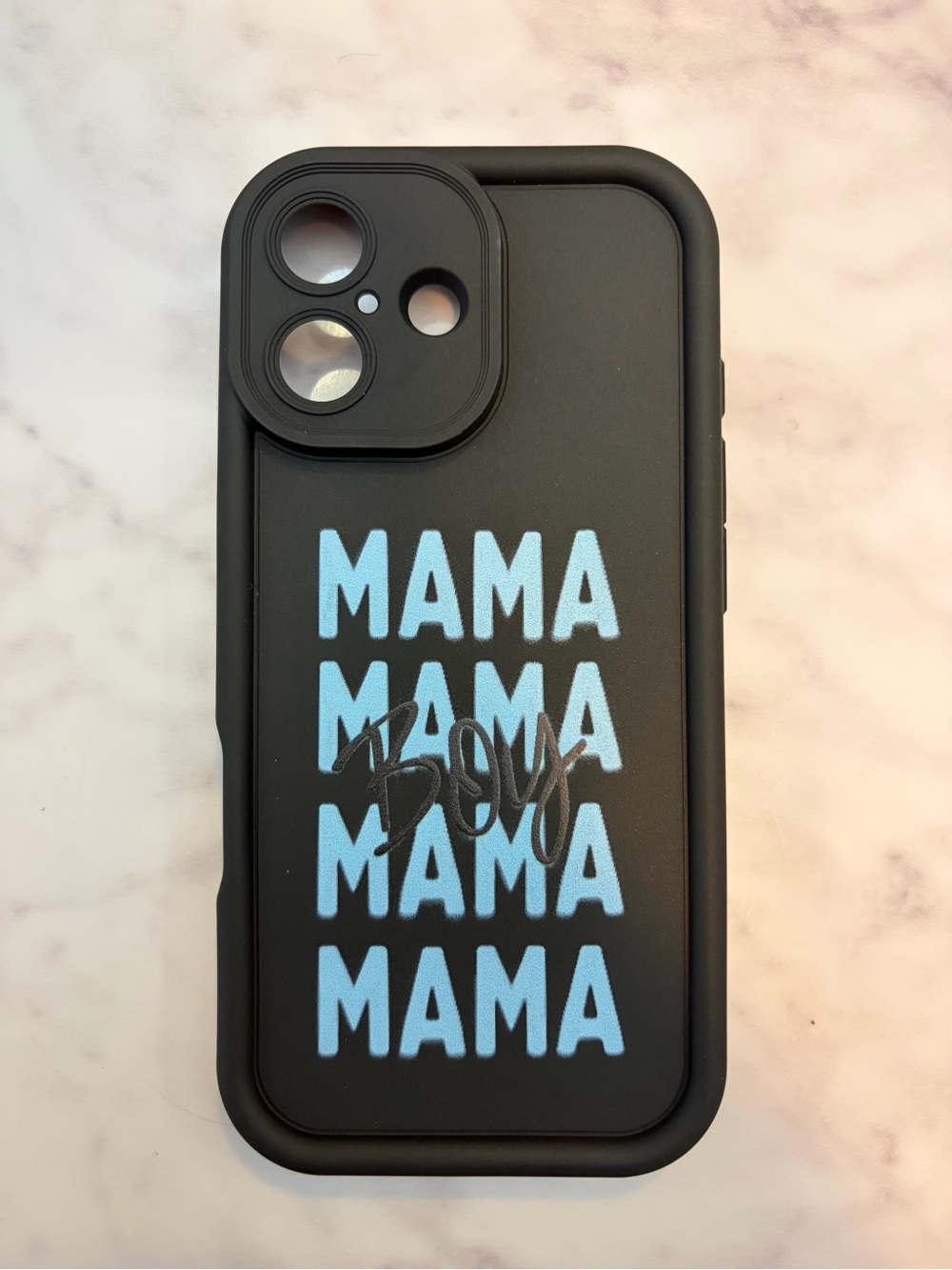 Boy Mama Black iPhone 17 Case